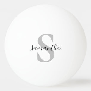 Custom Monogram Initial Name  Ping Pong Ball