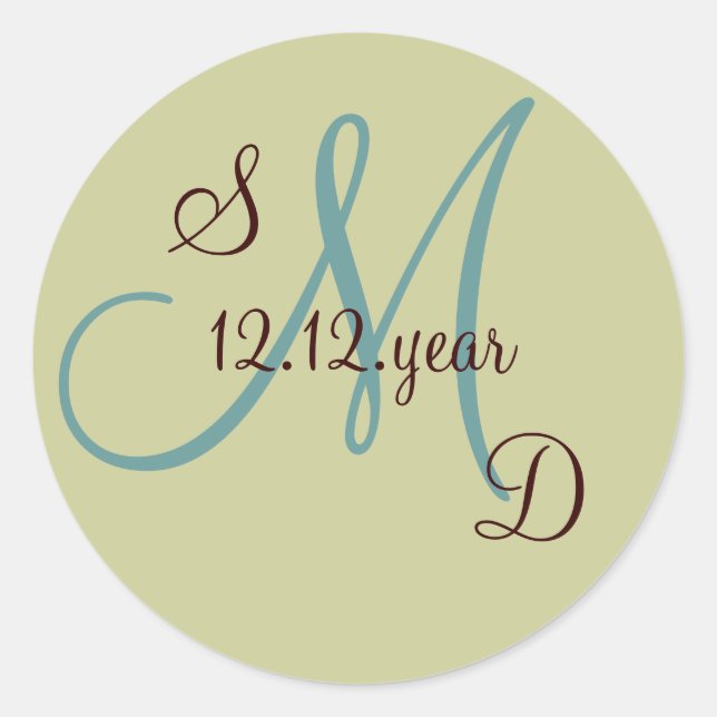 Custom Monogram label (Front)