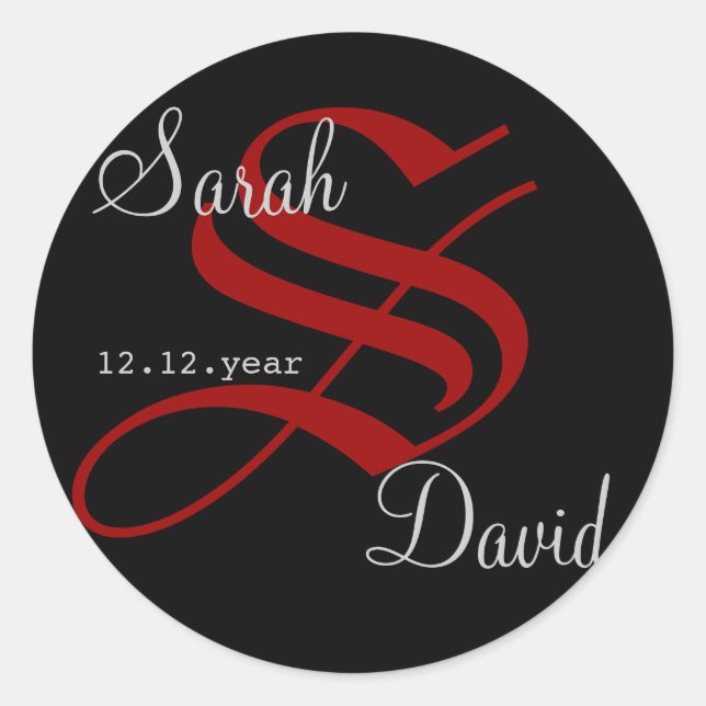 Custom Monogram label (Front)