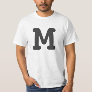 Custom monogram letter t shirts to make words