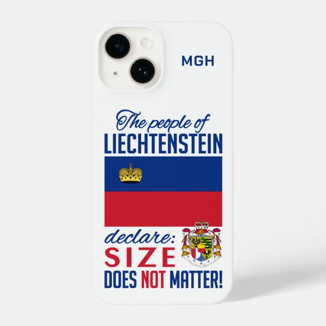 Custom Monogram Liechtenstein phone cases (Back)