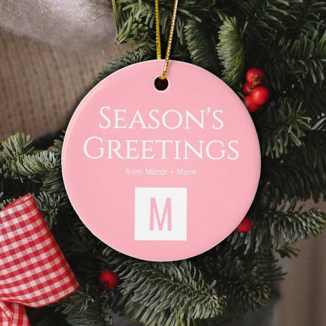 Custom Monogram Logo Ornament for Salons (Creator Uploaded)