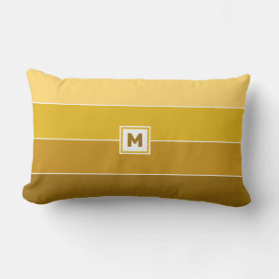 Custom Monogram Lumbar Pillow