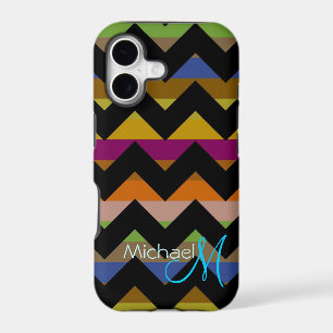 Custom Monogram Modern Chevron Zigzag 9