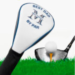 Custom Monogram Name Best Dad by Par   Golf Head Cover<br><div class="desc">This unique golf head cover is special -- features a unique layering of the monogram -- look closely and you will see three colours, which gives it the feeling of depth. Personalized additionally with his first name -- and the message: Best Dad by Par. Also would be perfect as father's...</div>