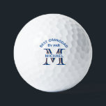 Custom Monogram Name Best Granddad by Par      Golf Balls<br><div class="desc">This unique golf head cover is special -- features a unique layering of the monogram -- look closely and you will see three colours, which gives it the feeling of depth. Personalized additionally with his first name -- and the message: Best Granddad by Par. Also would be perfect as father's...</div>