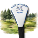 Custom Monogram Name Best Granddad by Par    Golf Head Cover<br><div class="desc">This unique golf head cover is special -- features a unique layering of the monogram -- look closely and you will see three colours, which gives it the feeling of depth. Personalized additionally with his first name -- and the message: Best Granddad by Par. Also would be perfect as father's...</div>