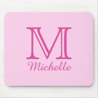 Custom Monogram, Name & Colour mousepad