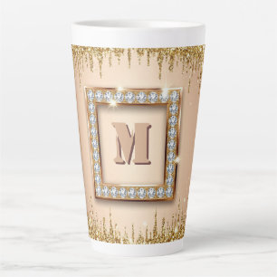 Custom Monogram Name Design ✨ Latte Mug