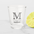 Custom monogram & name shot glass