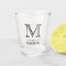 Custom monogram & name shot glass