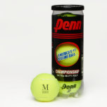 Custom monogram & name tennis balls<br><div class="desc">You can customize the text colours to be any colour you wish. See my store for more custom monogram items.</div>