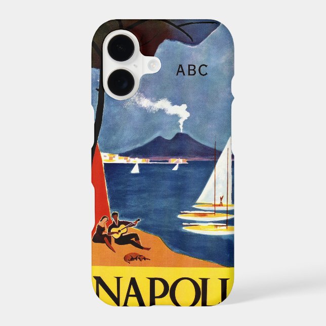Custom monogram Napoli (Naples) phone cases (Back)