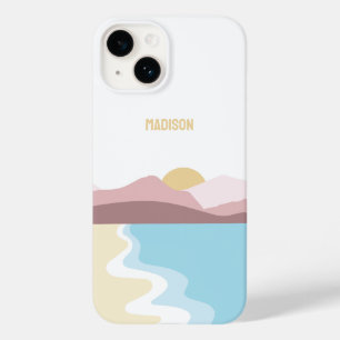 Custom Monogram Nature Illustration Case-Mate iPhone 14 Case