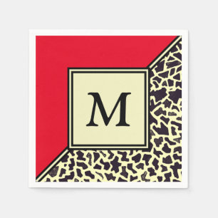 Custom Monogram Party Paper Napkins