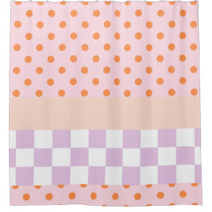 Custom Monogram Pastel Polka Dot Lilac Check Gifts