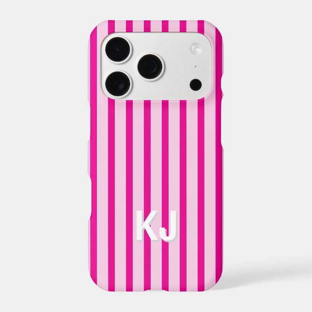 Custom Monogram Personalized Stripes Aesthetic (Back)