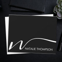 Custom Monogram Personalized With Name Cool Black