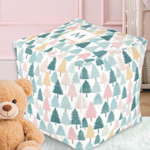 Custom Monogram Pine Forest Woodland Home Decor