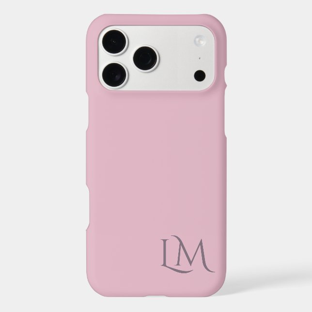 Custom Monogram Pink Taupe  (Back)