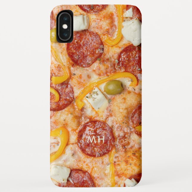 Custom monogram PIZZA phone cases (Back)