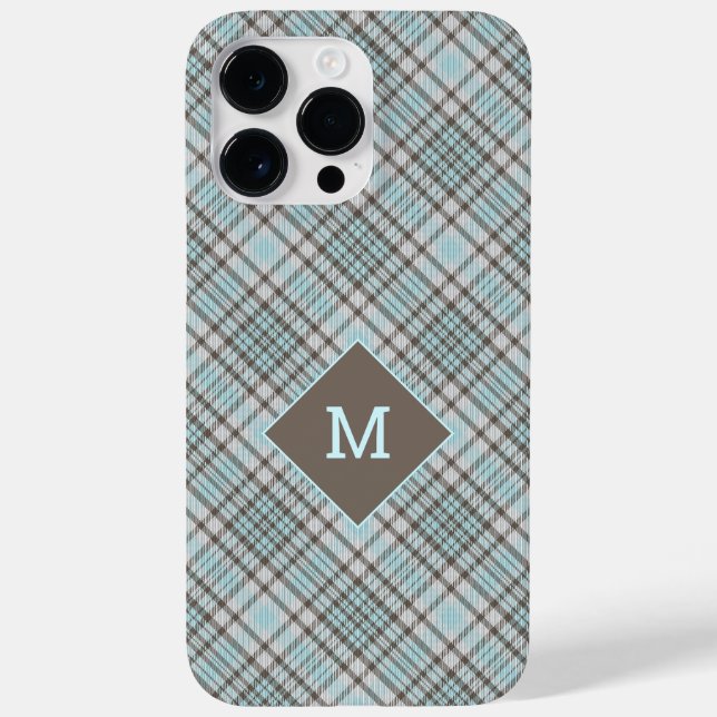 Custom Monogram Plaid / Tartan Pattern Case-Mate iPhone Case (Back)
