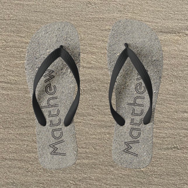 Custom Monogram Sand Flip Flops for Men (Creator Uploaded)