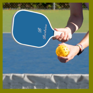 Custom Monogram Script Name Pickleball Paddle