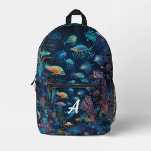 Custom Monogram Sea Life Backpack