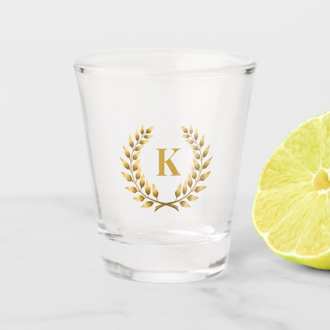 Custom Monogram Shot Glass  (Front)
