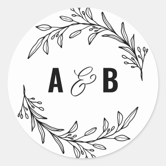 Custom MONOGRAM sticker (Front)