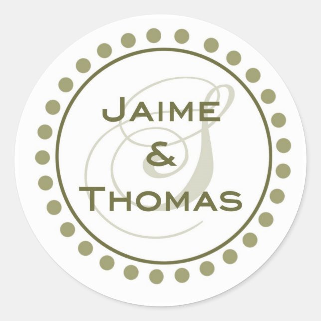 Custom Monogram Sticker (Front)