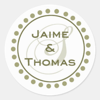 Custom Monogram Sticker