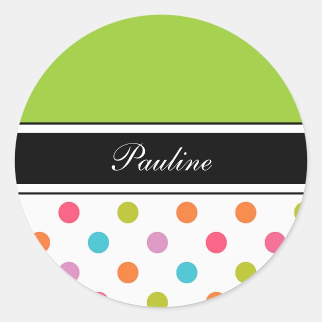 Custom Monogram Sticker Labels (Front)