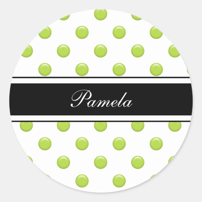 Custom Monogram Sticker Labels (Front)