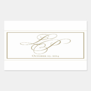 Custom monogram stickers