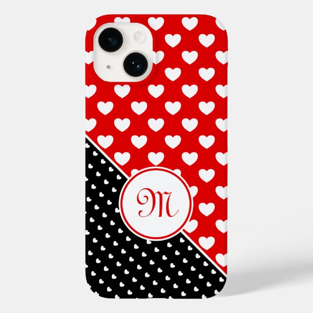Custom Monogram Striking Colours iPhone Cover (Back)