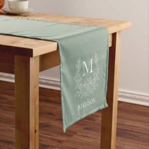 Custom Monogram Table Runner – Personalized 