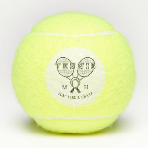 Custom monogram TENNIS ball set