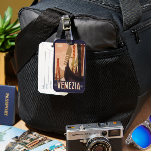 Custom monogram Venezia (Venice) Luggage Tag