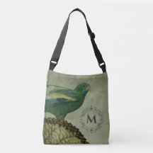 Custom Monogram Vintage Parrot