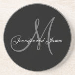 Custom Monogram Wedding Anniversary Coasters<br><div class="desc">Monogram Wedding Anniversary Coasters. Monogram Logo Design by Elke Clarke © 2008,  2009,  2010. Customize with your name and monogram using the prompts or select "customize it" to have more editing options.</div>