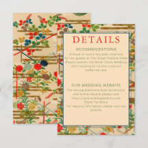 Custom Monogram Wedding Details Vintage Floral