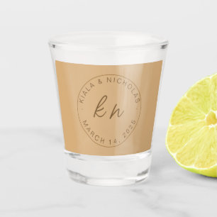 , Custom Monogram - Wedding Favours, Wedding Favou Shot Glass
