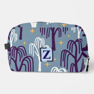 Custom Monogram Willow Tree Pattern Dopp Kit 