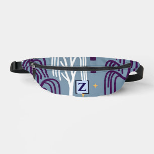 Custom Monogram Willow Tree Pattern  Fanny Pack