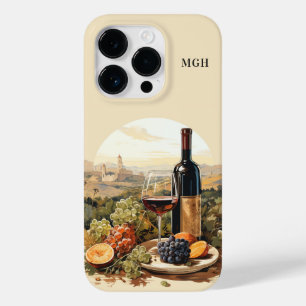 Custom Monogram Wine Lover's Case-Mate iPhone 14 Pro Case