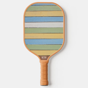 Custom Monogram Wood Planks Pickleball Paddle