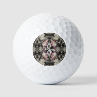 Custom Monogram Your Initial Name Lilies Golf Balls