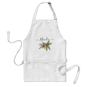 Custom Monogramed Cooking Chef Baking With Pockets Standard Apron